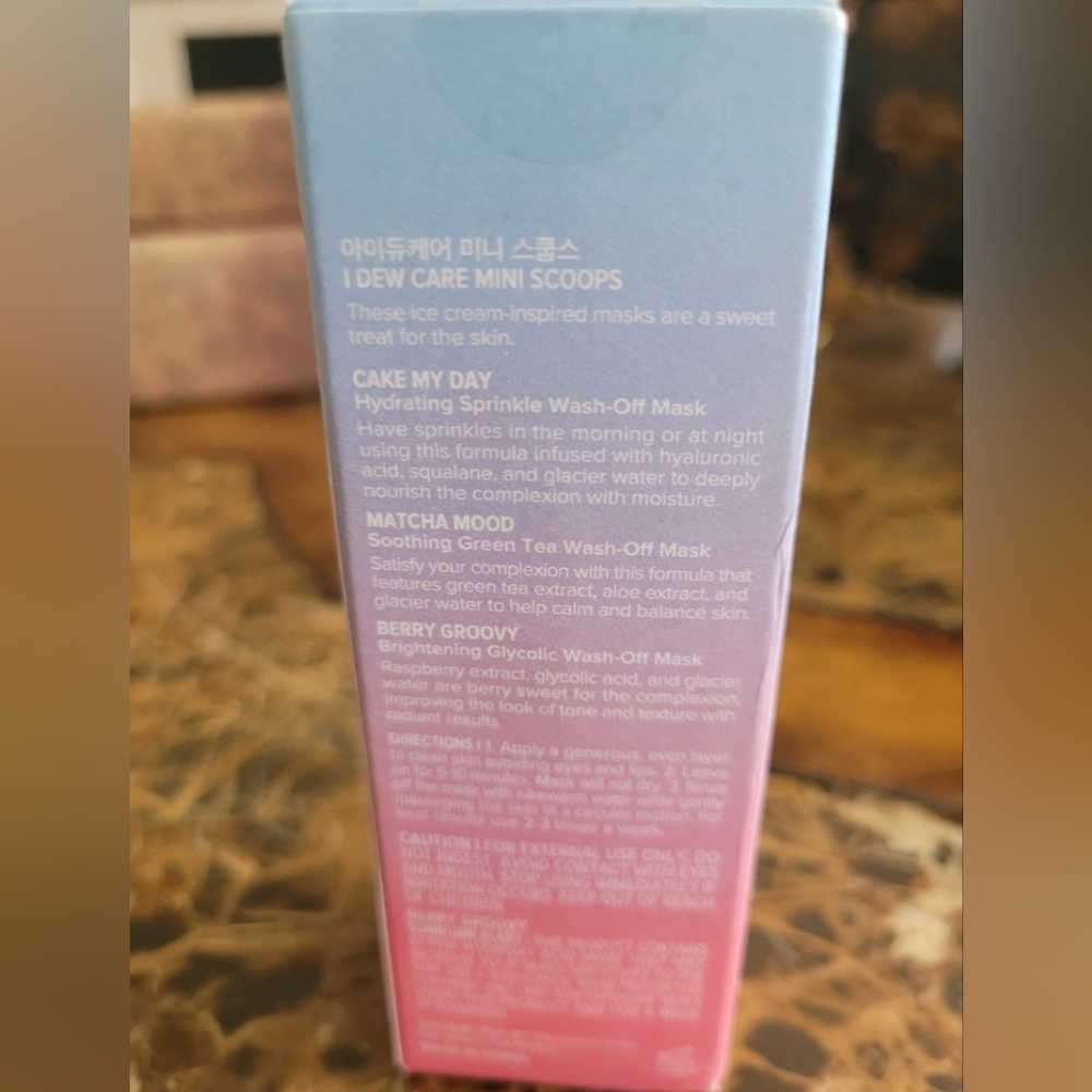 I Dew Care Mini Scoops Face Mask Set - Pink and Blue - Picture 2 of 2